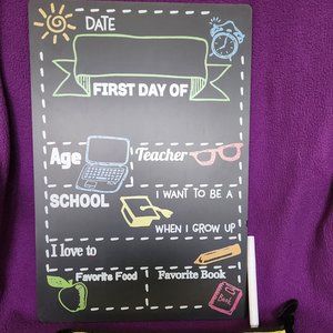 First day of school board